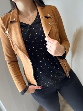 Veste Nora camel foncé