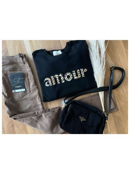 Sweat Amour léo noir