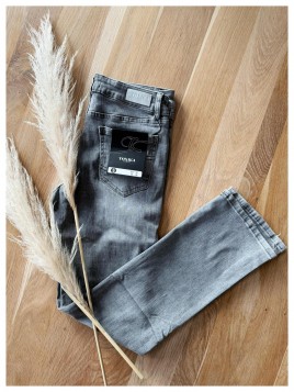 Jeans gris droit Toxik