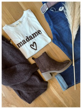 T-shirt Madame chocolat