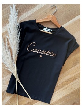 T-shirt Cocotte noir