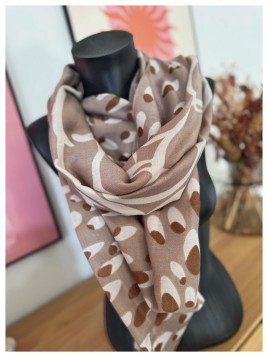 Foulard Julie taupe