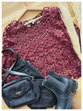 Haut Blandine bordeaux