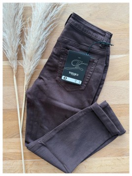 Jeans toxik slim brun